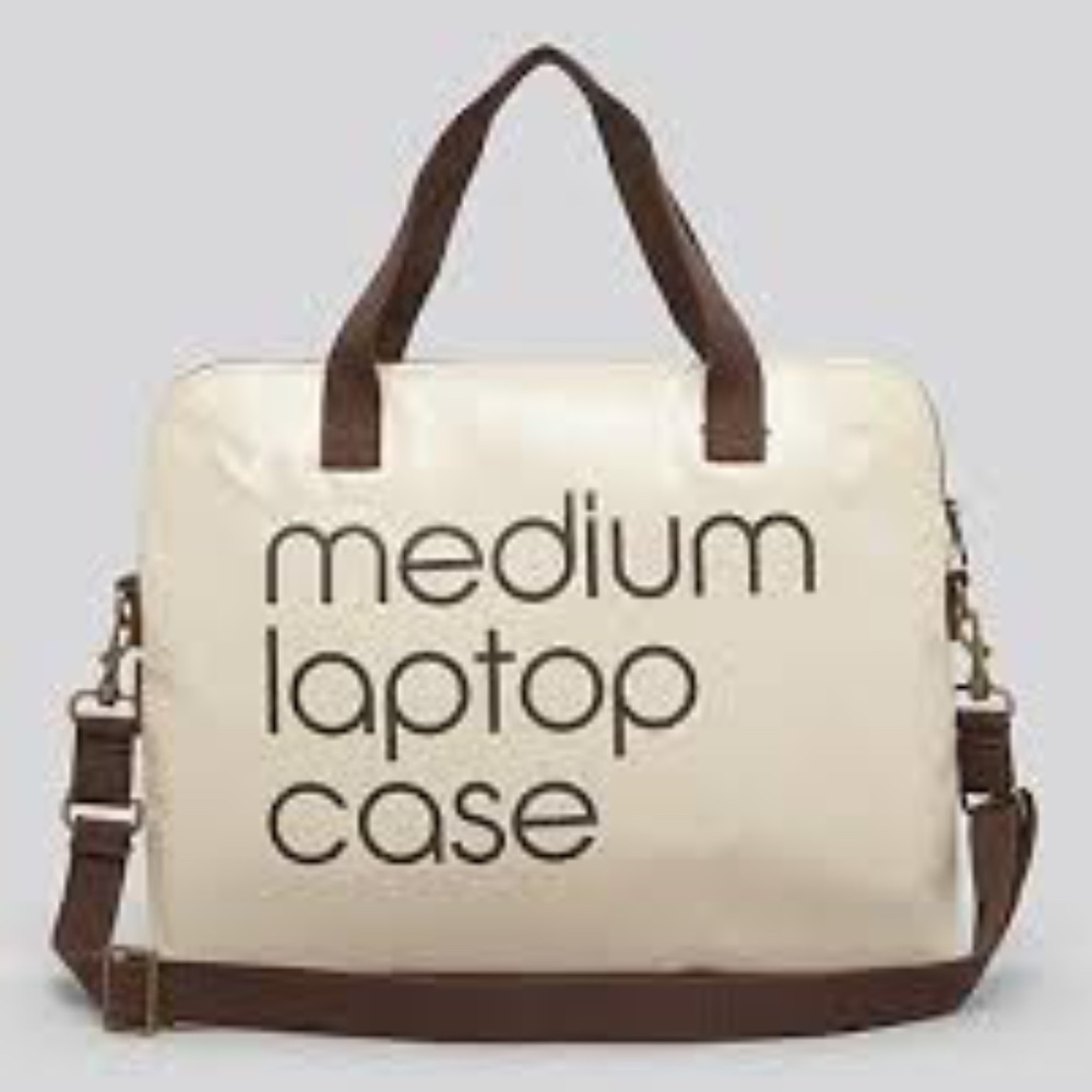 Bloomingdales Little brown bag style Medium Laptop Case